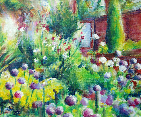 Priorwood Garden, Melrose; Alliums