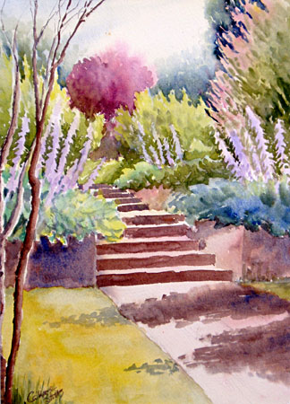 Garden Steps at Blagdon