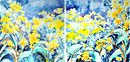 Counterpoint in Blue and Gold: Diptych